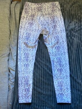 Apana Lilac Snake-Print Kids Leggings